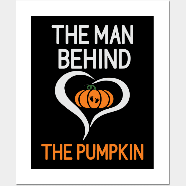 The Man Behind the Pumpkin Wall Art by bakmed